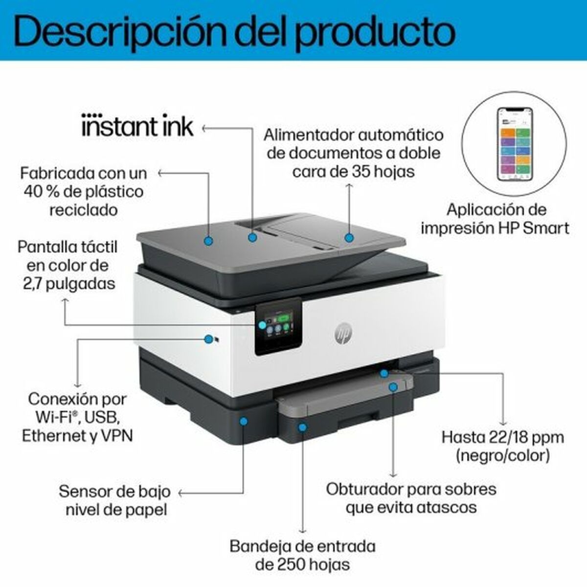 Çok Fonksiyonlu Yazıcı HP OfficeJet Pro 9120E