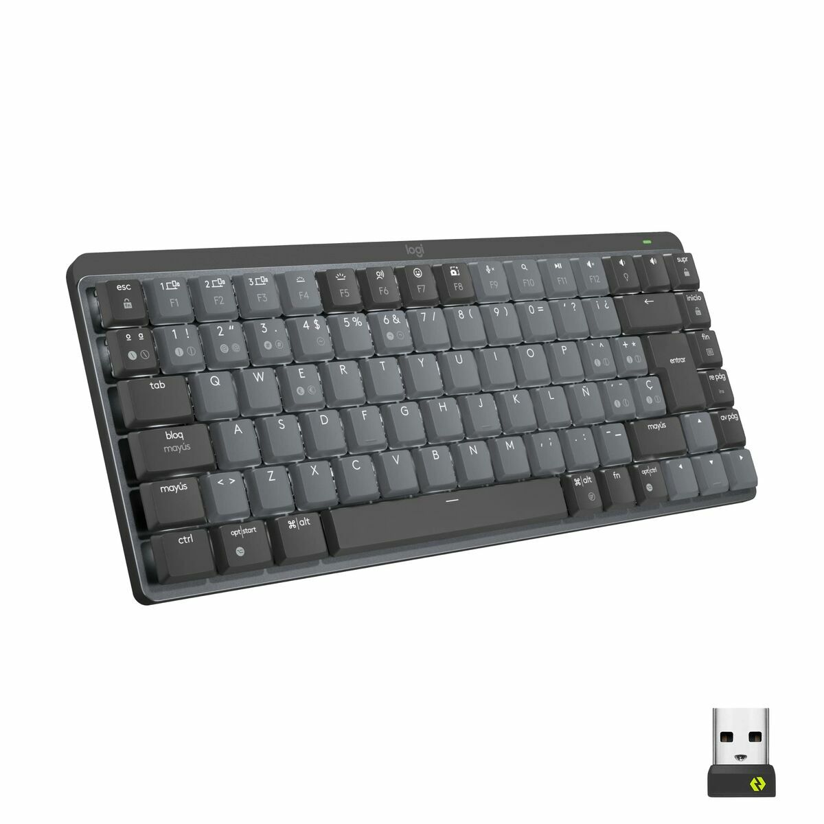 Bluetooth-клавиатура Logitech 920-010780 English Euu Black Grey Qwerty US International