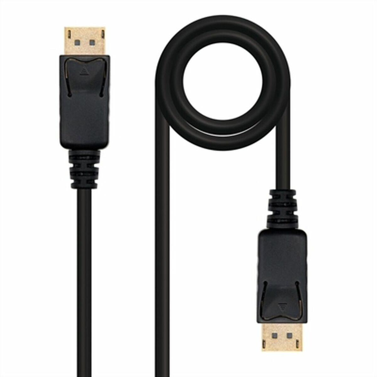 Ipakita ang Port Cable Nanocable 10.15.2300 Itim 50 cm (0.5 m)