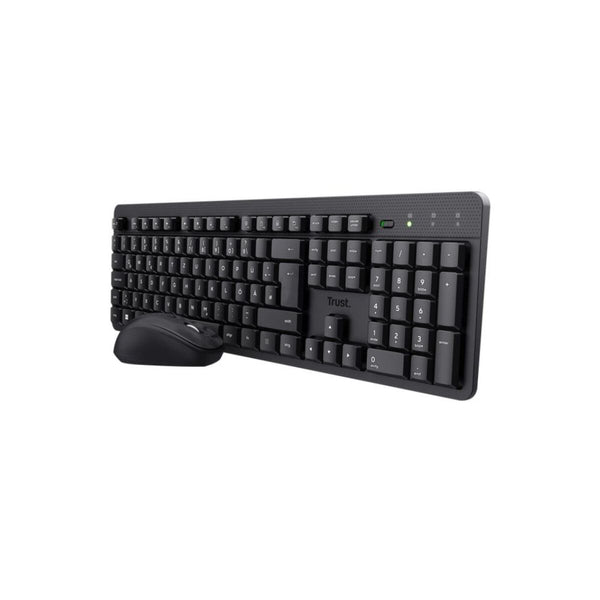 Keyboard with mouse Trust TKM-360 Black Qwerty Spanish