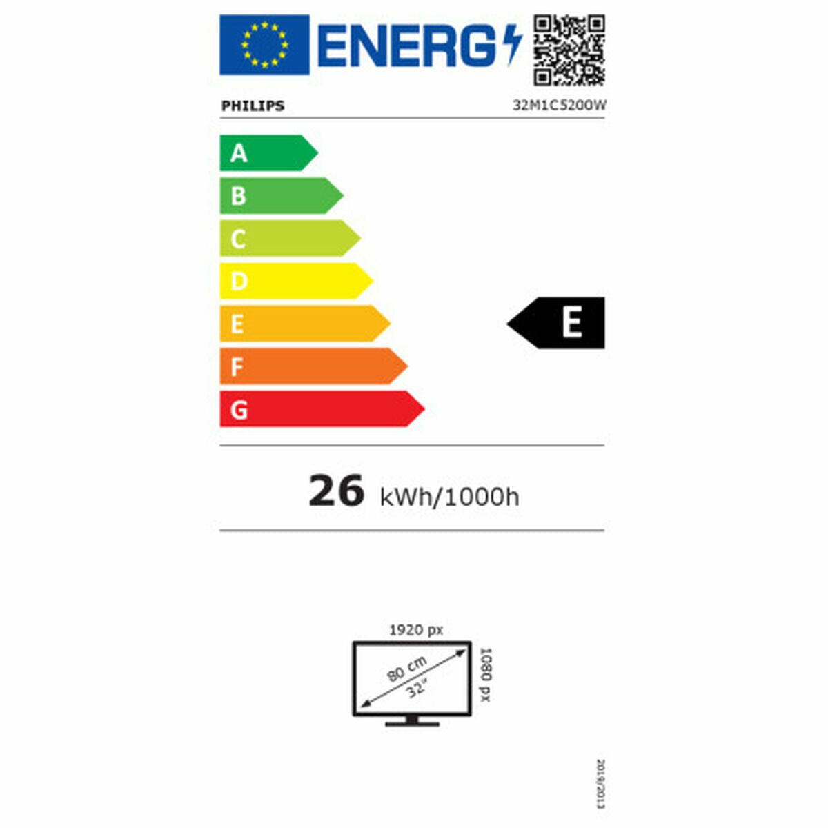 Monitör Philips 32M1C5200W/00 32 "VA LCD FICKER ÜCRETSİZ 240 Hz