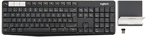 Logitech K375s Set aus Kabelloser Tastatur & Smartphone-Halterung, Bluetooth & 2.4 GHz Verbindung, Multi-Device & Easy Switch Feature, PC/Mac/Tablet/Smartphone, Deutsches QWERTZ-Layout - Graphit/Weiß - EDV-Guru (Guru e.U.)