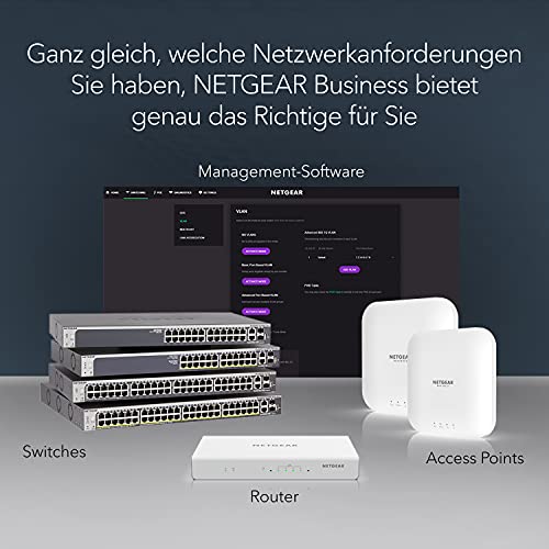 NETGEAR GS108GE LAN Switch 8 Port Netzwerk Switch (Plug-and-Play Gigabit Switch LAN Splitter, LAN Verteiler, Ethernet Hub, lüfterloses Metallgehäuse, ProSAFE Lifetime-Garantie) - EDV-Guru (Guru e.U.)