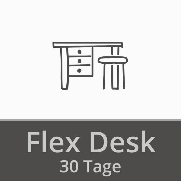 Flex desk 30 days | Redeemable for 6 months