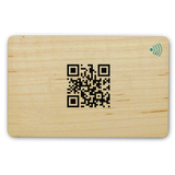 personalisierbare Holzvisitenkarte - Digitale Visitenkarte - NFC - QR Code - EDV-Guru (Guru e.U.)